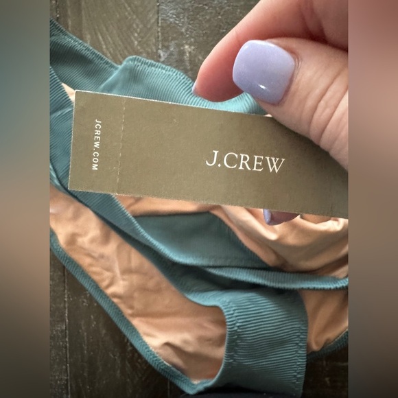 J. CREW NWT Teal Ribbed V Cut Bikini Bottoms Size‎ 2XL - Picture 5 of 7